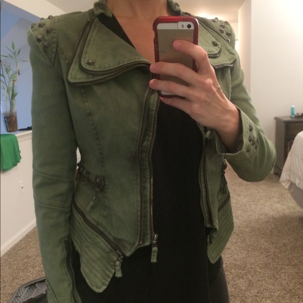 Army green hip jacket - brand new never worn